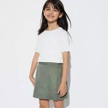 Мини-юбка UNIQLO, темно-зеленый