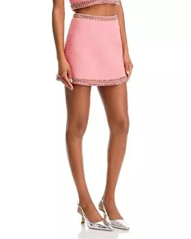 Мини-юбка Verity с декоративными элементами Cinq Sept, розовый