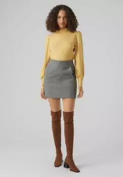 Мини-юбка Vero Moda, темно-серый