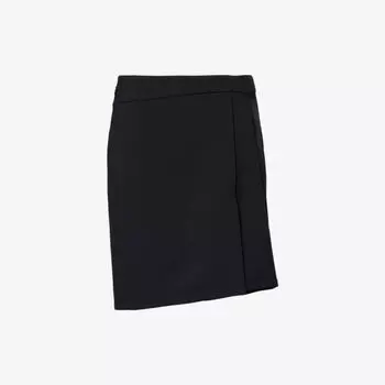Мини-юбка Victoria Beckham из стрейч-ткани с контрастными вставками, черный