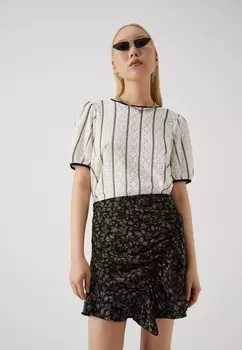 Мини-юбка VIGRANA SHORT RUSHING SKIRT VILA, черный