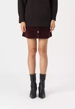 Мини-юбка VMETTA SHORT SKATER SKIRT Vero Moda, бордовый
