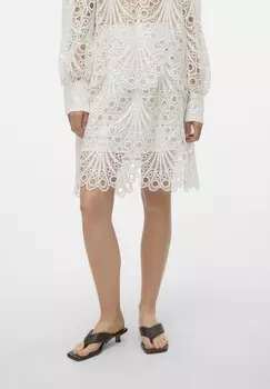 Мини-юбка VMLINE SHORT SKIRT Vero Moda, белый