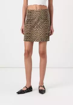 Мини-юбка VMNELLY SHORT SKIRT Vero Moda, серебряный
