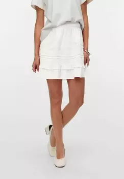 Мини-юбка VMPRETTY SHORT SKIRT - A-line skirt Vero Moda, белый