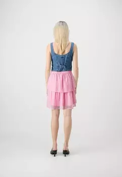 Мини-юбка VMSUN DOBBY SHORT SKIRT Vero Moda, розовый