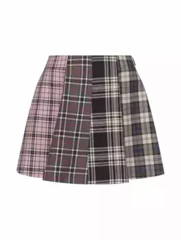 Мини-юбка в клетку MSGM, мультиколор