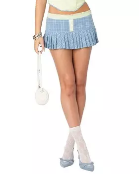 Мини-юбка в клетку с контрастным рисунком Edicted Kayleigh Edikted, мультиколор