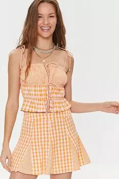 Мини-юбка в клетку смешанного цвета Forever 21