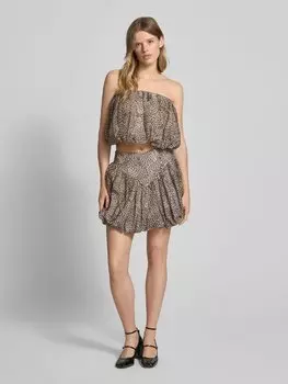 Мини-юбка в многослойном стиле, модель 'LISSETT' Bardot, коричневый