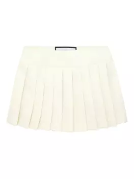 Мини-юбка в складку Philipp Plein, белый