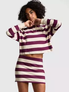 Мини-юбка в стиле регби Pink, цвет Wild Rose Stripe