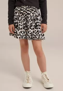 Мини-юбка WE Fashion, кремовый