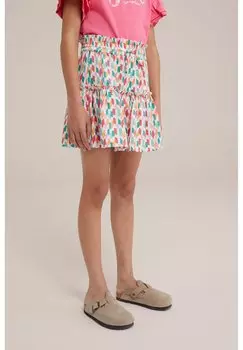 Мини-юбка WE Fashion, разноцветная