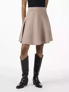 Мини-юбка Y.A.S "YASFONNY HW KNIT SKIRT S. NOOS", цвет Fungi