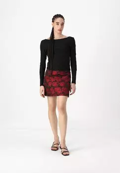 Мини-юбка YASCUBALA SKIRT YAS, черный