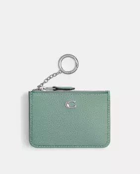 Мини-узкий держатель для удостоверений личности Coach, синий