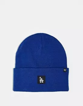 Мини-вязаная шапка LA Dodgers синего цвета 47 Brand