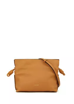 Мини-женская кожаная сумка flamenco tan Loewe