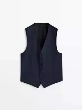 Мини-жилет Massimo Dutti, синий