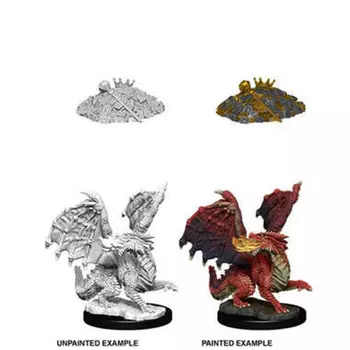 Миниатюра Dungeons & Dragons: Nolzur's Marvelous Unpainted Miniatures: Red Dragon Wyrmling