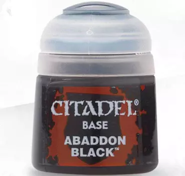Миниатюра Games Workshop Citadel Base Paint: Abaddon Black (12ml)