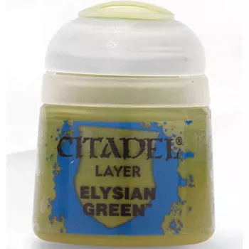 Миниатюра Games Workshop Citadel Layer Paint: Elysian Green (12ml)