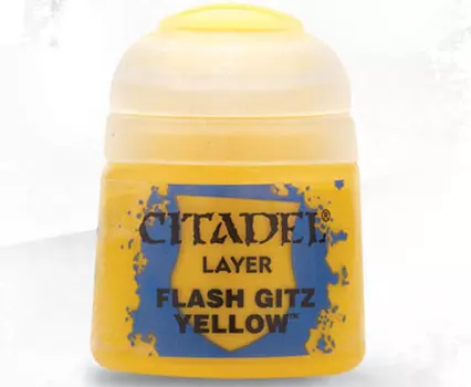 Миниатюра Games Workshop Citadel Layer Paint: Flash Gitz Yellow (12ml)