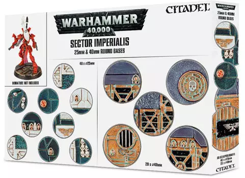 Миниатюра Games Workshop Warhammer 40K: Sector Imperialis 32mm Round Bases