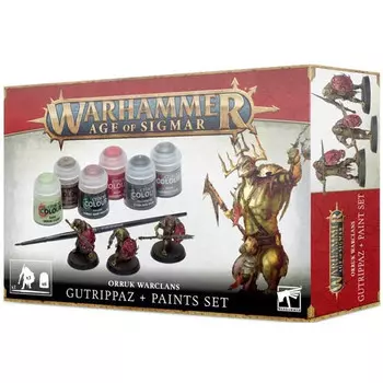 Миниатюра Games Workshop Warhammer Age of Sigmar: Orruk Warclans - Gutrippaz + Paints Set