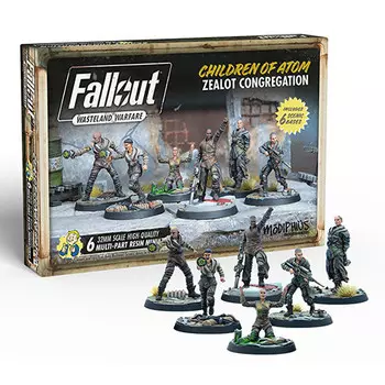 Миниатюра Modiphius Entertainment Fallout: Wasteland Warfare - Children of Atom - Zealot Congregation