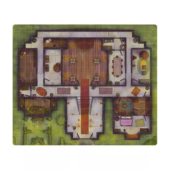 Миниатюра Next Level Miniatures Next Level Miniatures: Game Mat - Treacherous Manor