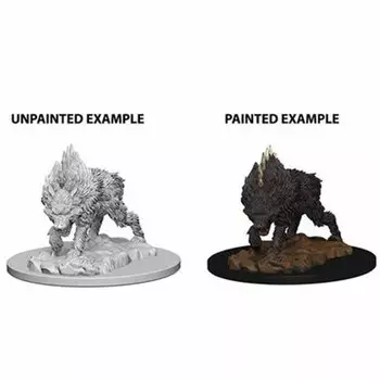Миниатюра Pathfinder Battles Deep Cuts Unpainted Miniatures: Dire Wolf