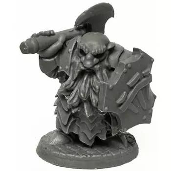 Миниатюра Reaper Bones Reaper Legends: Dark Dwarf Cleaver