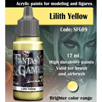 Миниатюра Scale 75 USA Fantasy & Games Paint: Lilith Yellow (17ml)