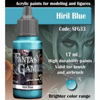 Миниатюра Scale 75 USA Fantasy & Games Paint: Hiril Blue (17ml)