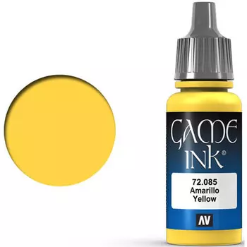 Миниатюра Vallejo Vallejo Game Color: Yellow Ink (17ml)