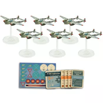 Миниатюра Warlord Games Blood Red Skies: US - P-38J Lightning Squadron