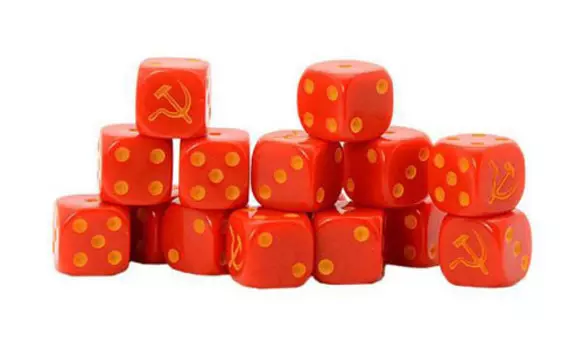 Миниатюра Warlord Games Bolt Action: Soviet Union D6 Dice (16)