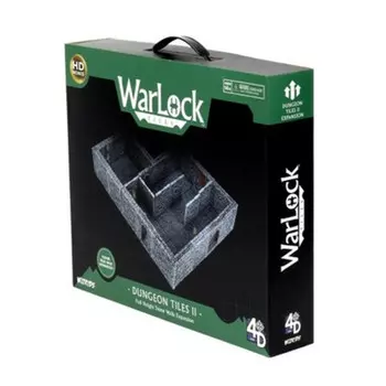 Миниатюра Wizkids Miniatures 4D Settings: WarLock Tiles - Dungeon Tiles II - Full Height Stone Walls Expansion