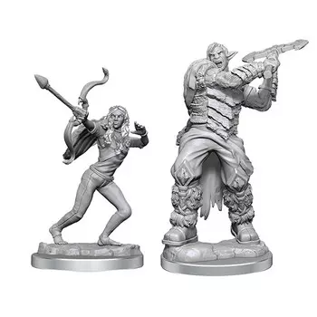 Миниатюра WizKids/NECA Critical Role Unpainted Miniatures: W4 Ashari Stoneguard & Skydancer