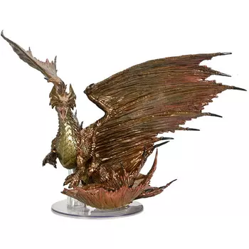Миниатюра WizKids/NECA D&D Icons of the Realms: Adult Brass Dragon