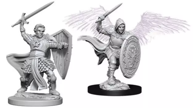 Миниатюра WizKids/NECA D&D Nolzur's Marvelous Unpainted Minis: W5 Male Aasimar Paladin