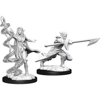 Миниатюра WizKids/NECA Magic Unpainted Minis: W1 Joraga Warcaller & Joraga Treespeaker (Elves)