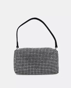 Миниатюрная черная сумка через плечо для вечеринок с клапаном Menbur, черный