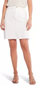 Миниатюрная джинсовая юбка 20 дюймов NIC+ZOE, цвет Paper White