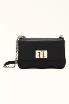 Миниатюрная кожаная сумка 1927 года Furla, черный
