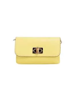Миниатюрная кожаная сумка через плечо Faina, желтый