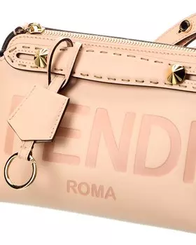 Миниатюрная кожаная сумка через плечо FENDI By The Way, розовый