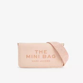 Миниатюрная кожаная сумка через плечо Marc Jacobs, розовый